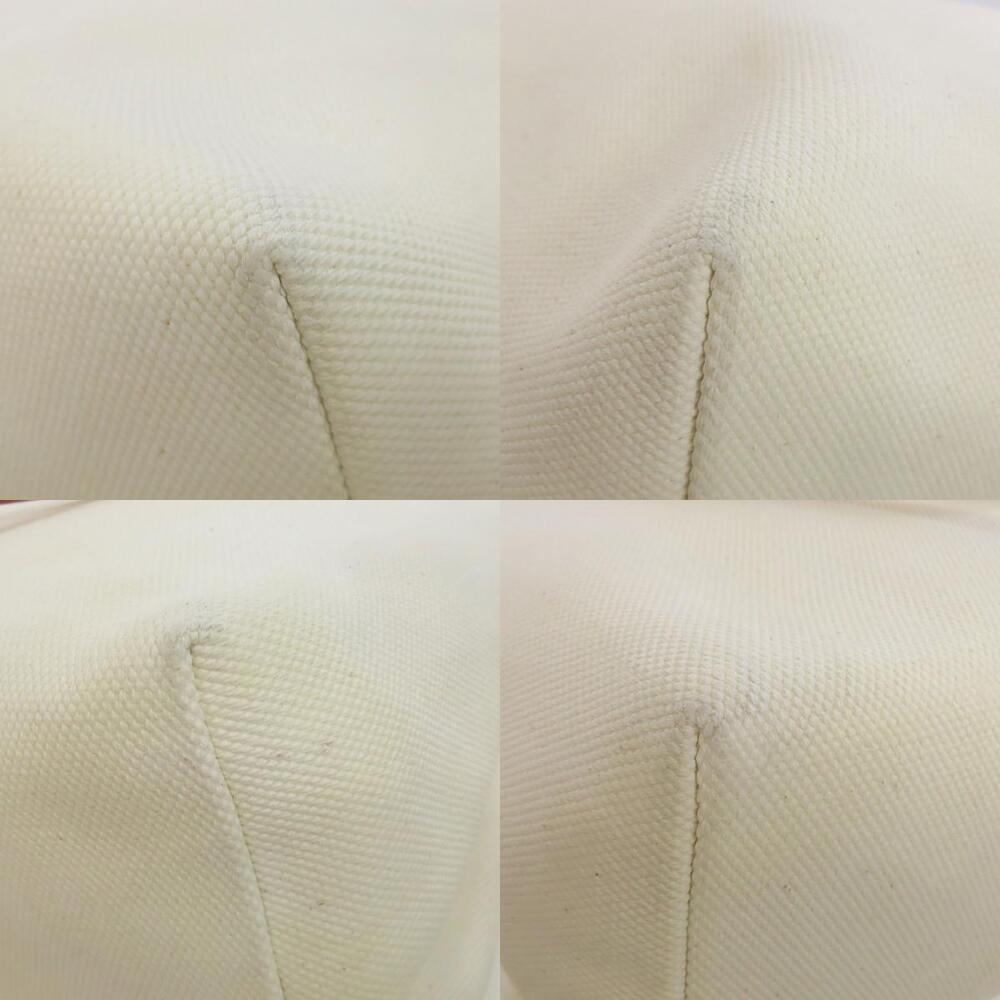 Celine Horizontal Cabas Tote Bag Canvas White - Picture 10 of 11
